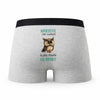 Caleçon Mauricette la Plus Chouette - Humour Boxer Gris Idée Cadeau