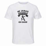 Maillot de Sport Homme Danse Quinquagenaire - T-Shirt Respirant Polyester Manches Courtes - Cadeau Sportif Anniversaire Noël Fête des Pères