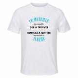 Maillot de Sport Homme pour Un Ingenieur Formidable Blanc - T-Shirt Respirant Polyester Manches Courtes - Cadeau Sportif Anniversaire Noël Fête des Pères