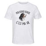 Maillot de Sport Homme Bouvier Bernois C'est La Vie - T-Shirt Respirant Polyester Manches Courtes - Cadeau Sportif Anniversaire Noël Fête des Pères