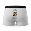 Caleçon Eline la Plus Chouette - Humour Boxer Gris Idée Cadeau