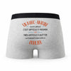Caleçon Un Marc - Antoine Aussi Génial - Humour Boxer Gris Idée Cadeau