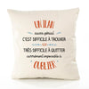 Housse de Coussin Premium Un Ilan Aussi génial - Coton Canvas Fairtrade Beige Idée Cadeau Décoration Canapé