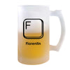 Verre à Bière Florentin Lettre Clavier | Chope de Bière Pinte | Idée Cadeau Prénom Informaticien Geek Gamer Anniversaire Papa Collègue Départ Retraite Noël