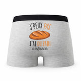 Caleçon Pain A Enfourner - Humour Boxer Gris Idée Cadeau Passion