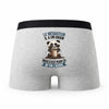 Caleçon Le Mediateur Panda Grain - Humour Boxer Gris Idée Cadeau