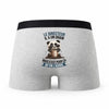 Caleçon Le Directeur Panda Grain - Humour Boxer Gris Idée Cadeau