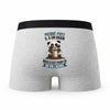 Caleçon Pierre-Yves Panda Grain - Humour Boxer Gris Idée Cadeau