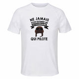 Maillot de Sport Homme Pilote Octogenaire - T-Shirt Respirant Polyester Manches Courtes - Cadeau Sportif Anniversaire Noël Fête des Pères
