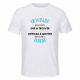 Maillot de Sport Homme pour Un Huissier Formidable Blanc - T-Shirt Respirant Polyester Manches Courtes - Cadeau Sportif Anniversaire Noël Fête des Pères