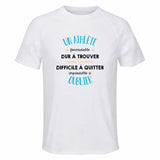 Maillot de Sport Homme pour Un Athlete Formidable Blanc - T-Shirt Respirant Polyester Manches Courtes - Cadeau Sportif Anniversaire Noël Fête des Pères