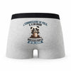 Caleçon Le Commissaire De Police Panda Grain - Humour Boxer Gris Idée Cadeau