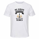 Maillot de Sport Homme Echecs Quinquagenaire - T-Shirt Respirant Polyester Manches Courtes - Cadeau Sportif Anniversaire Noël Fête des Pères