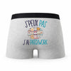 Caleçon Patchwork - Humour Boxer Gris Idée Cadeau Passion