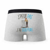 Caleçon Sculpture - Humour Boxer Gris Idée Cadeau Passion