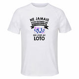 Maillot de Sport Homme Loto Copie 4 Octogenaire - T-Shirt Respirant Polyester Manches Courtes - Cadeau Sportif Anniversaire Noël Fête des Pères