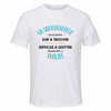 Maillot de Sport Homme pour Un Snowboardeur Formidable Blanc - T-Shirt Respirant Polyester Manches Courtes - Cadeau Sportif Anniversaire Noël Fête des Pères