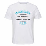 Maillot de Sport Homme pour Un Snowboardeur Formidable Blanc - T-Shirt Respirant Polyester Manches Courtes - Cadeau Sportif Anniversaire Noël Fête des Pères