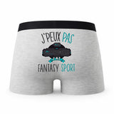 Caleçon Fantasy Sport - Humour Boxer Gris Idée Cadeau Passion