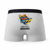 Caleçon Super Douanier - Humour Boxer Gris Idée Cadeau