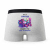 Caleçon Jonathan Atteindre Le Frigo sans Transpirer - Humour Boxer Gris Cadeau