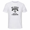 Maillot de Sport Homme Aquagym Octogenaire - T-Shirt Respirant Polyester Manches Courtes - Cadeau Sportif Anniversaire Noël Fête des Pères