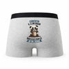 Caleçon Corentin Panda Grain - Humour Boxer Gris Idée Cadeau