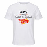 Maillot de Sport Homme pour Merci Joueur De Petanque Genial - T-Shirt Respirant Polyester Manches Courtes - Cadeau Sportif Anniversaire Noël Fête des Pères