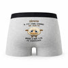 Caleçon Zephyr Agneau - Humour Boxer Gris Idée Cadeau