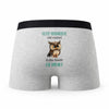Caleçon Cette Herboriste Caractère de Cochon - Humour Boxer Gris Idée Cadeau