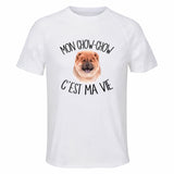 Maillot de Sport Homme Chow-Chow C'est La Vie - T-Shirt Respirant Polyester Manches Courtes - Cadeau Sportif Anniversaire Noël Fête des Pères