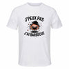 Maillot de Sport Homme Barbecue J'peux Pas - T-Shirt Respirant Polyester Manches Courtes - Cadeau Sportif Anniversaire Noël Fête des Pères