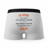 Caleçon Un Johann Aussi Génial - Humour Boxer Gris Idée Cadeau