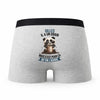 Caleçon Gilles Panda Grain - Humour Boxer Gris Idée Cadeau