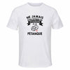 Maillot de Sport Homme Petanque Sexagenaire - T-Shirt Respirant Polyester Manches Courtes - Cadeau Sportif Anniversaire Noël Fête des Pères