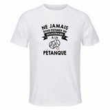 Maillot de Sport Homme Petanque Sexagenaire - T-Shirt Respirant Polyester Manches Courtes - Cadeau Sportif Anniversaire Noël Fête des Pères