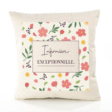Housse de Coussin Femme Infirmière exceptionnelle Motif Floral déco Salon canapé Chambre Cadeau Femme Anniversaire noël Coussin décoratif Motif Floral