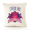 Housse de Coussin Premium Handball Version Blanc - Coton Canvas Fairtrade Beige Idée Cadeau Décoration Canapé 40x40