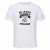 Maillot de Sport Homme Petanque Octogenaire - T-Shirt Respirant Polyester Manches Courtes - Cadeau Sportif Anniversaire Noël Fête des Pères