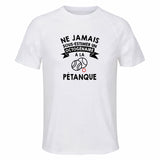 Maillot de Sport Homme Petanque Octogenaire - T-Shirt Respirant Polyester Manches Courtes - Cadeau Sportif Anniversaire Noël Fête des Pères