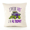 Housse de Coussin Premium 4L Trophy Version Blanc - Coton Canvas Fairtrade Beige Idée Cadeau Décoration Canapé