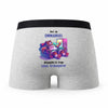 Caleçon Emmanuel Atteindre Le Frigo sans Transpirer - Humour Boxer Gris Cadeau