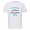 Maillot de Sport Homme pour Un Agriculteur Formidable Blanc - T-Shirt Respirant Polyester Manches Courtes - Cadeau Sportif Anniversaire Noël Fête des Pères