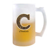 Verre à Bière Charles Lettre Viking | Chope de Bière Pinte | Idée Cadeau Prénom Motard Jeux de Rôle Vidéo Anniversaire Papa Collègue Départ Retraite Noël