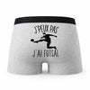 Caleçon Futsal - Humour Boxer Gris Idée Cadeau Passion