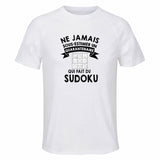 Maillot de Sport Homme Sudoku Quarantenaire - T-Shirt Respirant Polyester Manches Courtes - Cadeau Sportif Anniversaire Noël Fête des Pères