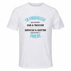 Maillot de Sport Homme pour Un Handballeur Formidable Blanc - T-Shirt Respirant Polyester Manches Courtes - Cadeau Sportif Anniversaire Noël Fête des Pères