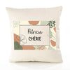 Housse de Coussin Femme Patricia Chérie Design Graphique déco Salon canapé Chambre Cadeau Femme Anniversaire noël Coussin décoratif Motif Floral