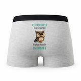 Caleçon Ce Bricoceur Le Plus Chouette - Humour Boxer Gris Idée Cadeau