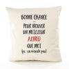 Housse de Coussin Premium Alfred ça n'existe Pas Homme - Coton Canvas Fairtrade Beige Idée Cadeau Décoration Canapé